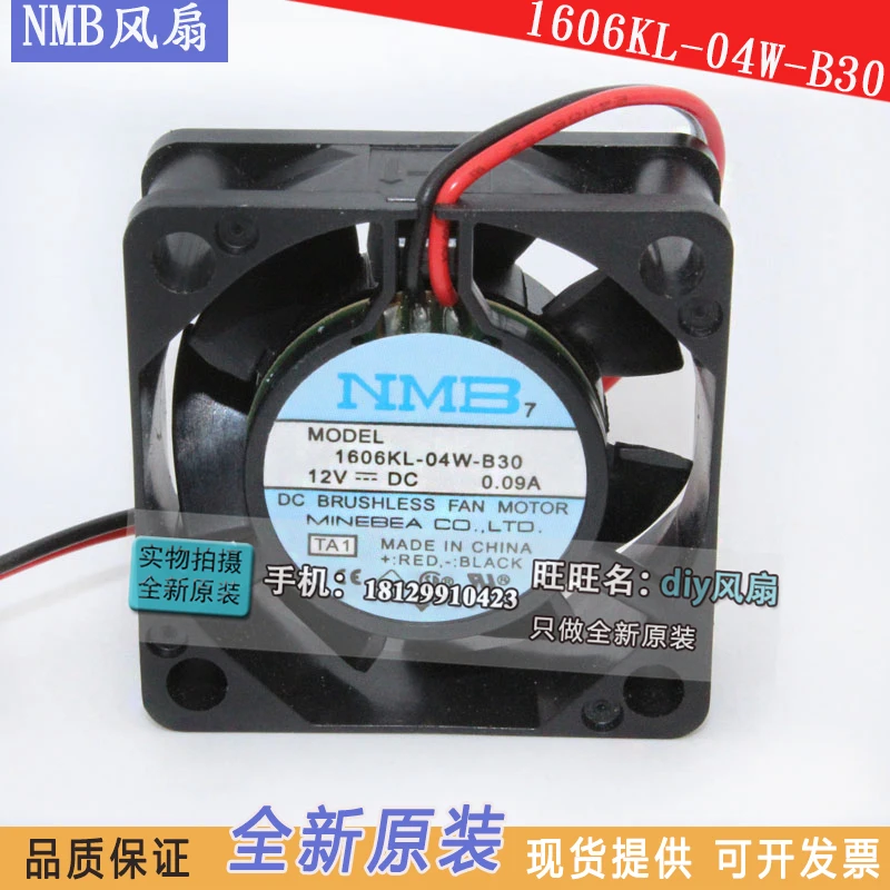 

НОВЫЙ NMB-MAT Minebea 1606KL-04W-B30 4015 12 В 24 В 4 см Вентилятор охлаждения преобразователя частоты