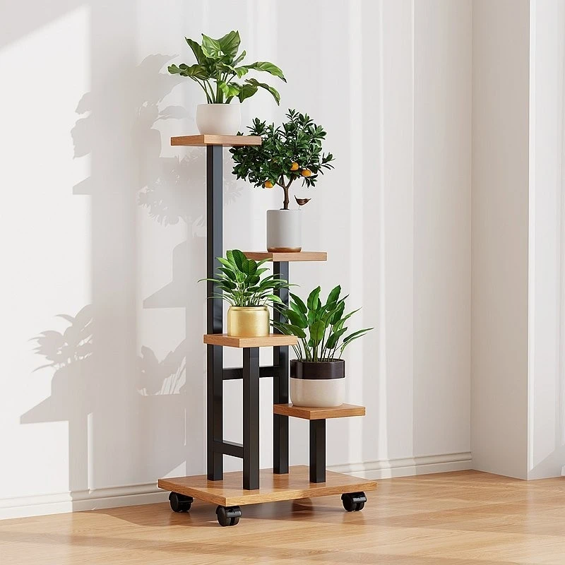 metal terrace plant stand white storage narrow flowerpot display racks multi-layer home étagère de rangement outdoor furniture