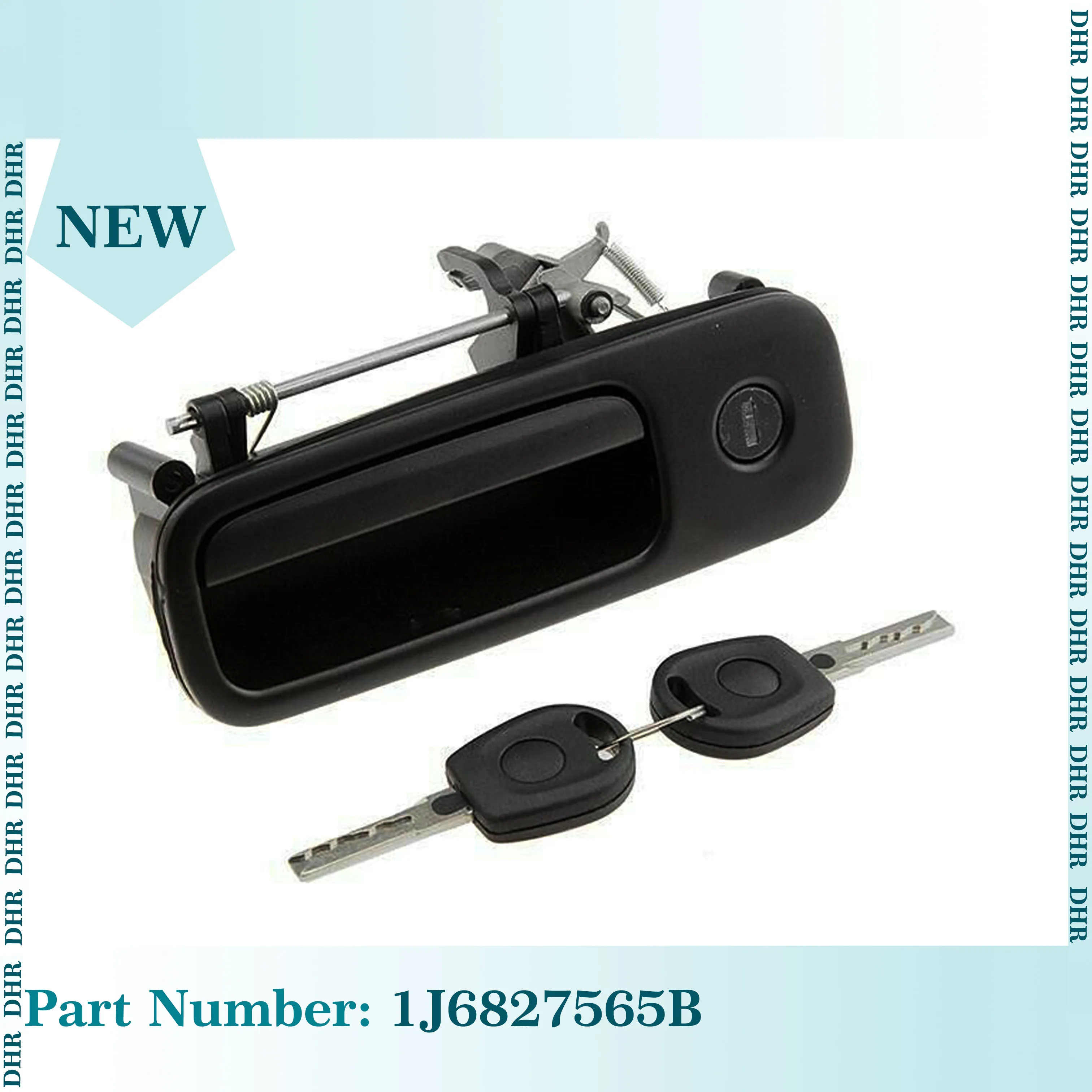 

Tailgate Rear Outer Door Handle with Lock 2 Keys For GOLF IV Lupo Seat Arosa 1997-2006 1J6827297G 1J6827565B