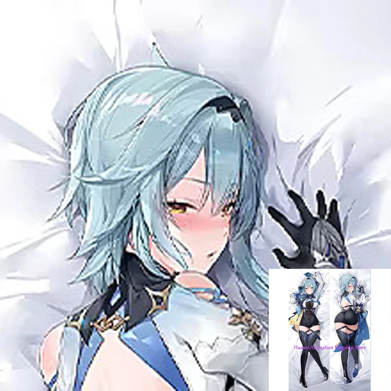

Dakimakura Anime Pillow Cover Eula Double Sided Print 2Way Cushion Cover Xmas Gifts