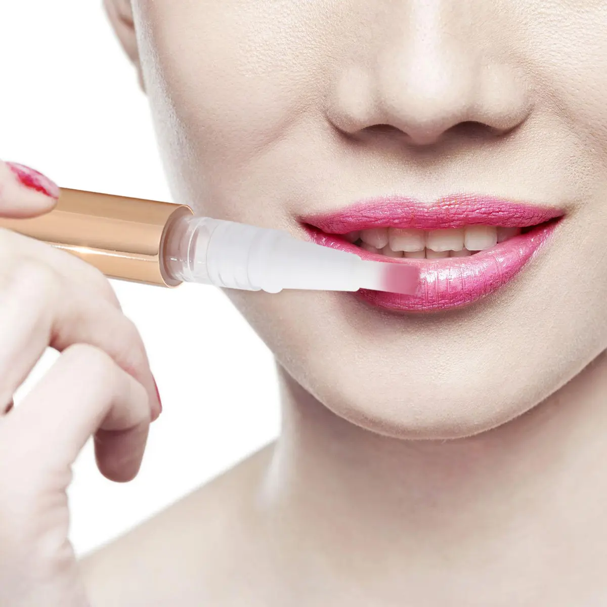 5Pcs Bright Gold Nail Polish Empty Pen Applicators Portable Twist Lip Gloss Tube Liquid Foundation Bottle Dispenser