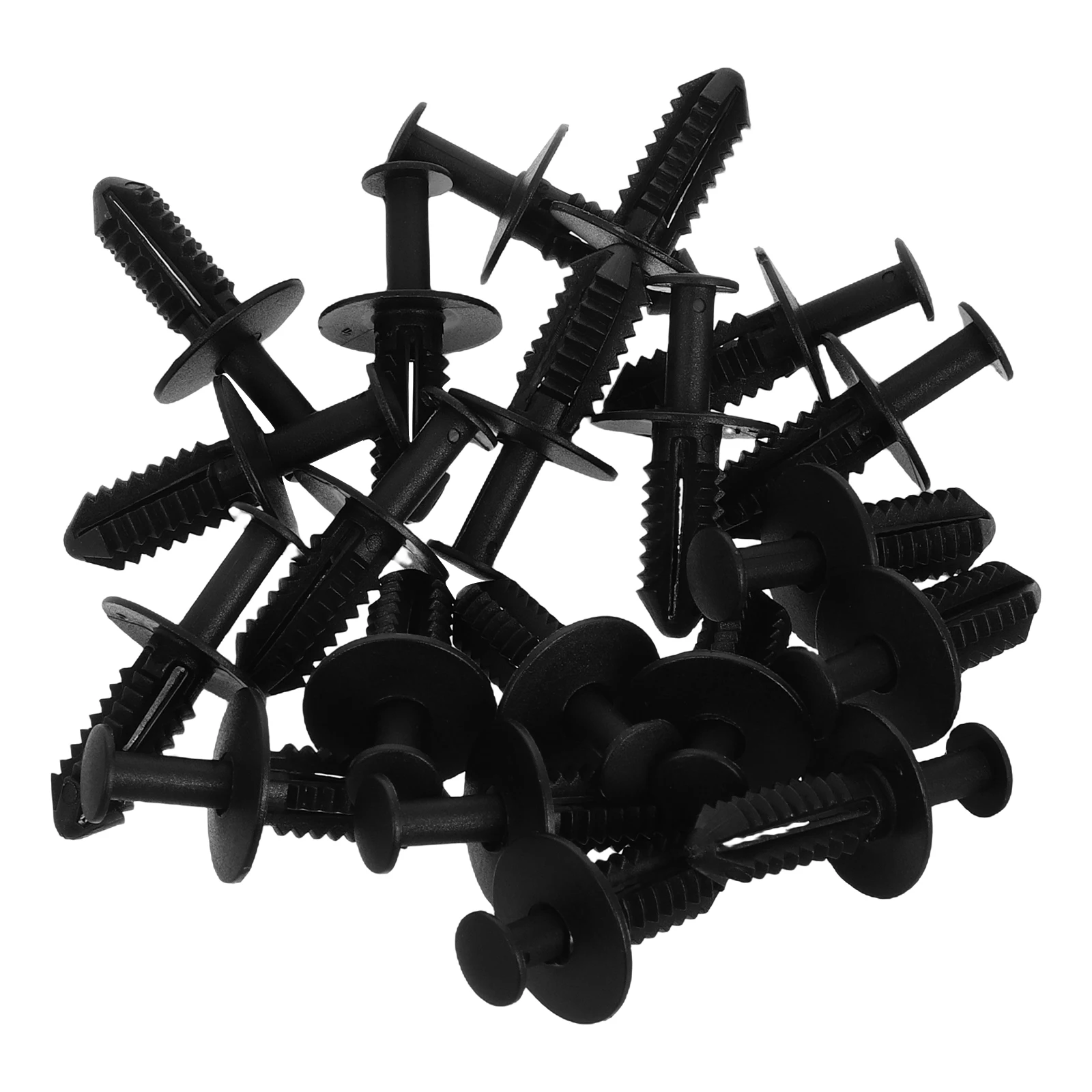 

20 Pcs Clips Retainers Fasteners Bumper Car Accessories Black Automotive Wire Body Panel Trim Replacement Parts