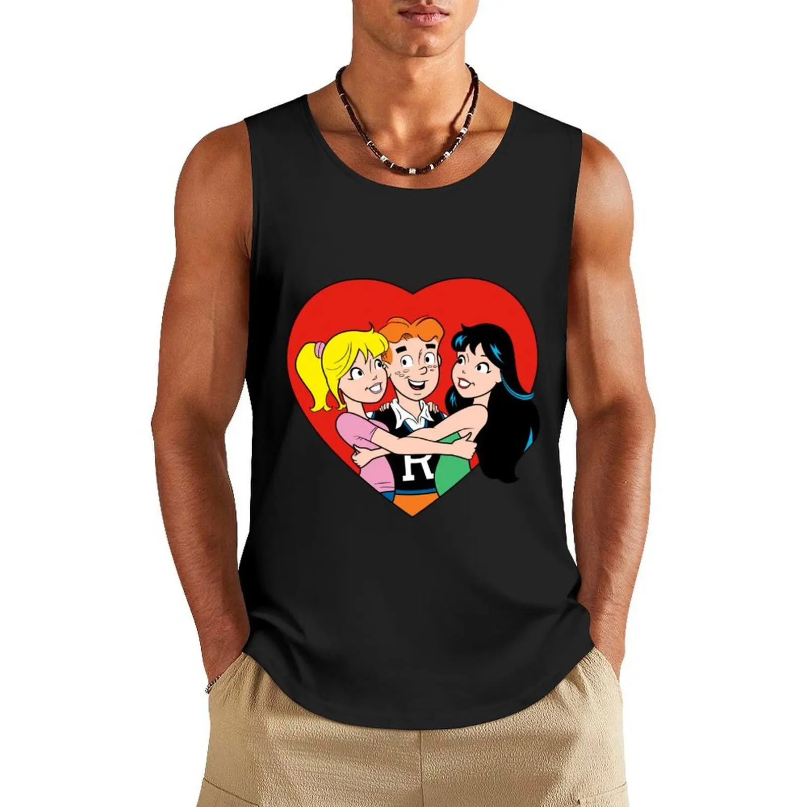 

archie Tank Top men gym bodybuilding t shirt Top