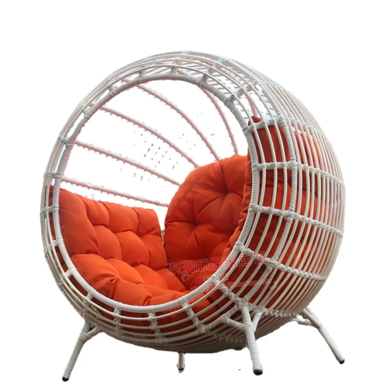 

leisure rattan bed balcony hanging chair courtyard photography bird's nest rattan sofa indoor rattan lounge chair