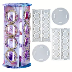 1 Set Coffee Rack Resin Mold, DIY Jewelry Rack Organizer Essential Oil Rack, Jewelry Lipstick Display Rack Home Decoration Party