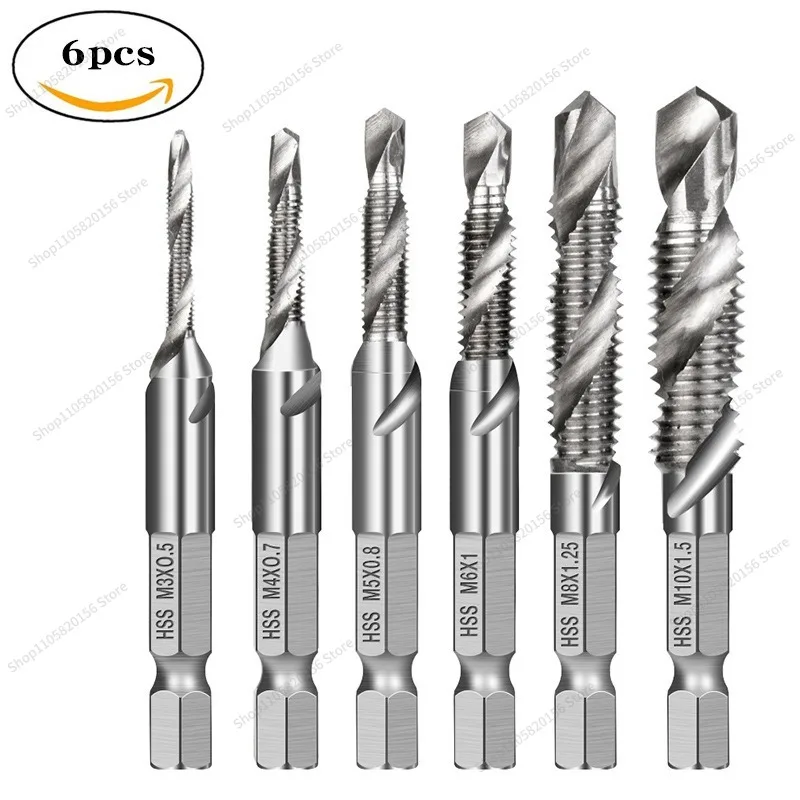 For Industrial Tap and Die Set Threading Drill Combo Metric Imperial