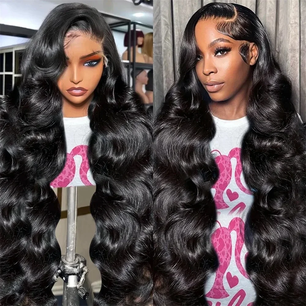 13x6 Transparent Body Wave Lace Front Wig 30 32Inch 360 Full Lace Wig Brazilian 13X4 Lace Frontal Human Hair Wigs For Women 180%