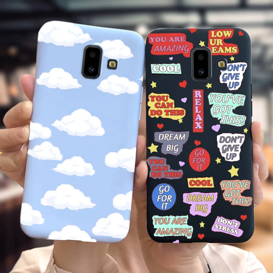 For Samsung J6 Plus Case J610 J610F Phone Cases Soft Butterfly Protector Cover For Samsung Galaxy J6 J6+ J6Plus J 6 J600F Bumper