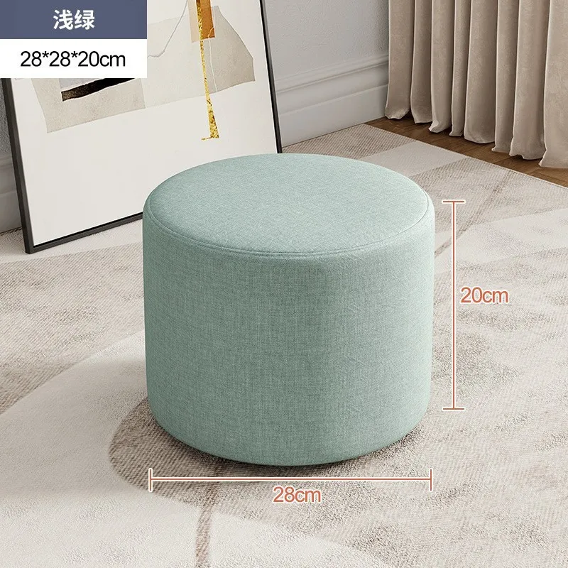 

Modern and Simple Solid wood stool, living room small round stool, household low stool, leather long strip square stool GN719CO