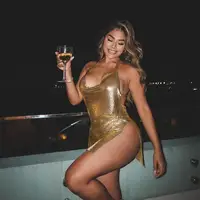 Sexy and Fashionable Women's Elegant Short Dress with Hanging Neck Backless Bottom Chest Sequin Party Girl Dance Dress - Image 5