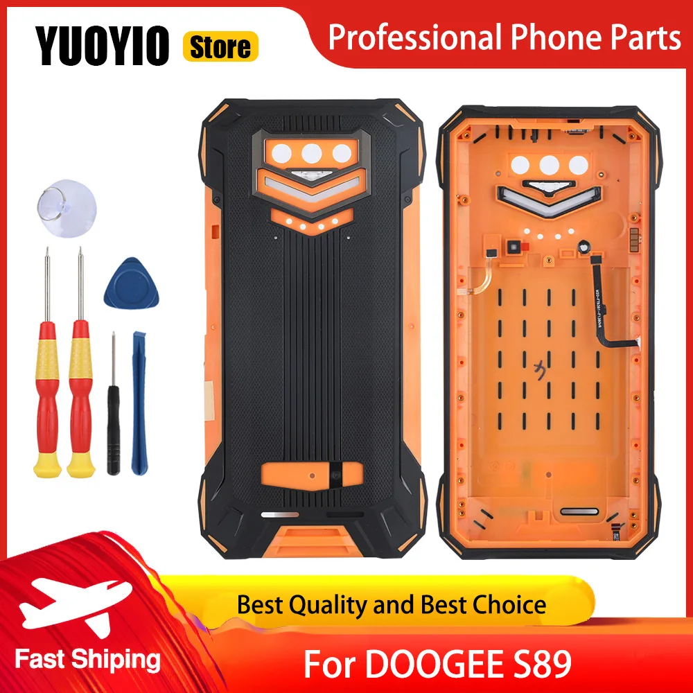 Защитный чехол для аккумулятора для мобильного телефона DOOGEE S89, задняя крышка, крышка аккумулятора, задний корпус со стеклом камеры Защитный чехол для аккумулятора для мобильного телефона DOOGEE S89, задняя крышка, крышка аккумулятора, задний корпус со стеклом камеры