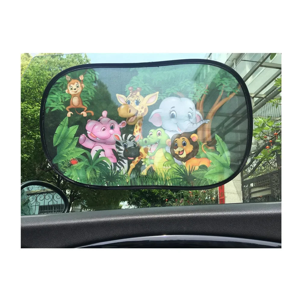 2pcs Car Sunshade Sun Shades Foldable Portable Auto Window Shades Front Side Rear Window Auto Window Heat Shield Creative Design