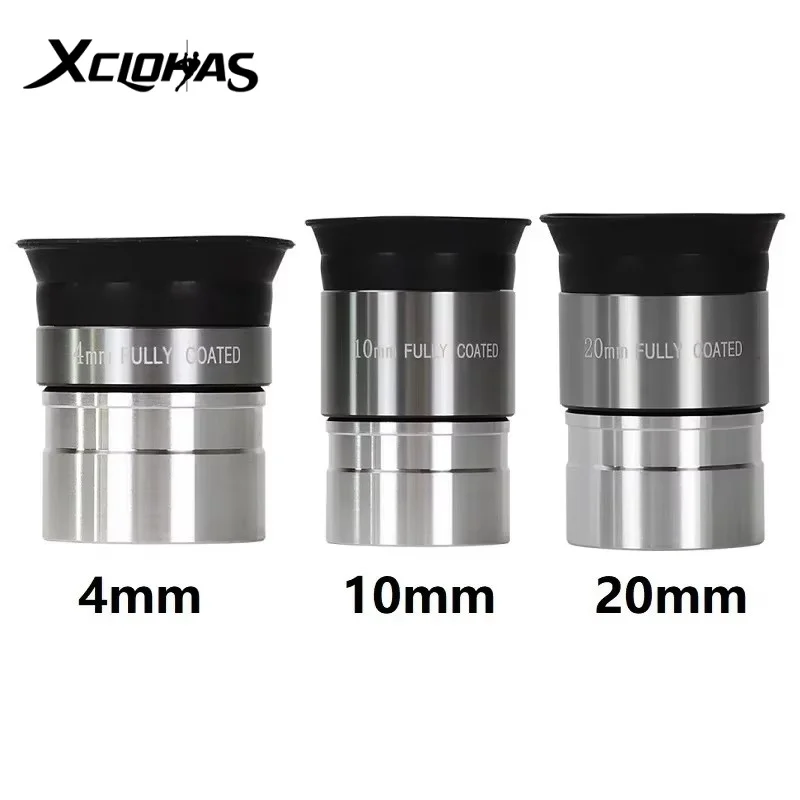 1.25 Inch Astronomical Telescope Eyepiece Fully Coated Optical Glass Monocular Telescope Eyepiece 4mm,10mm,20mm Eyepiece