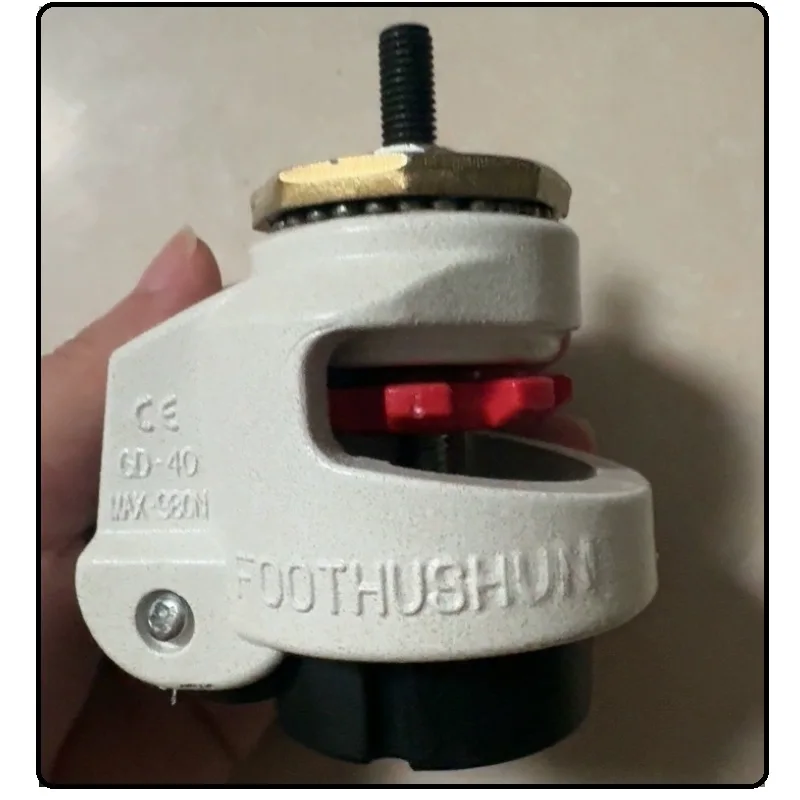 GD-60S M12 Threaded Stem Leveling Caster 50mm Wheel Swivel Adjustable Heavy Duty Leveler for Machine Furniture Workbench