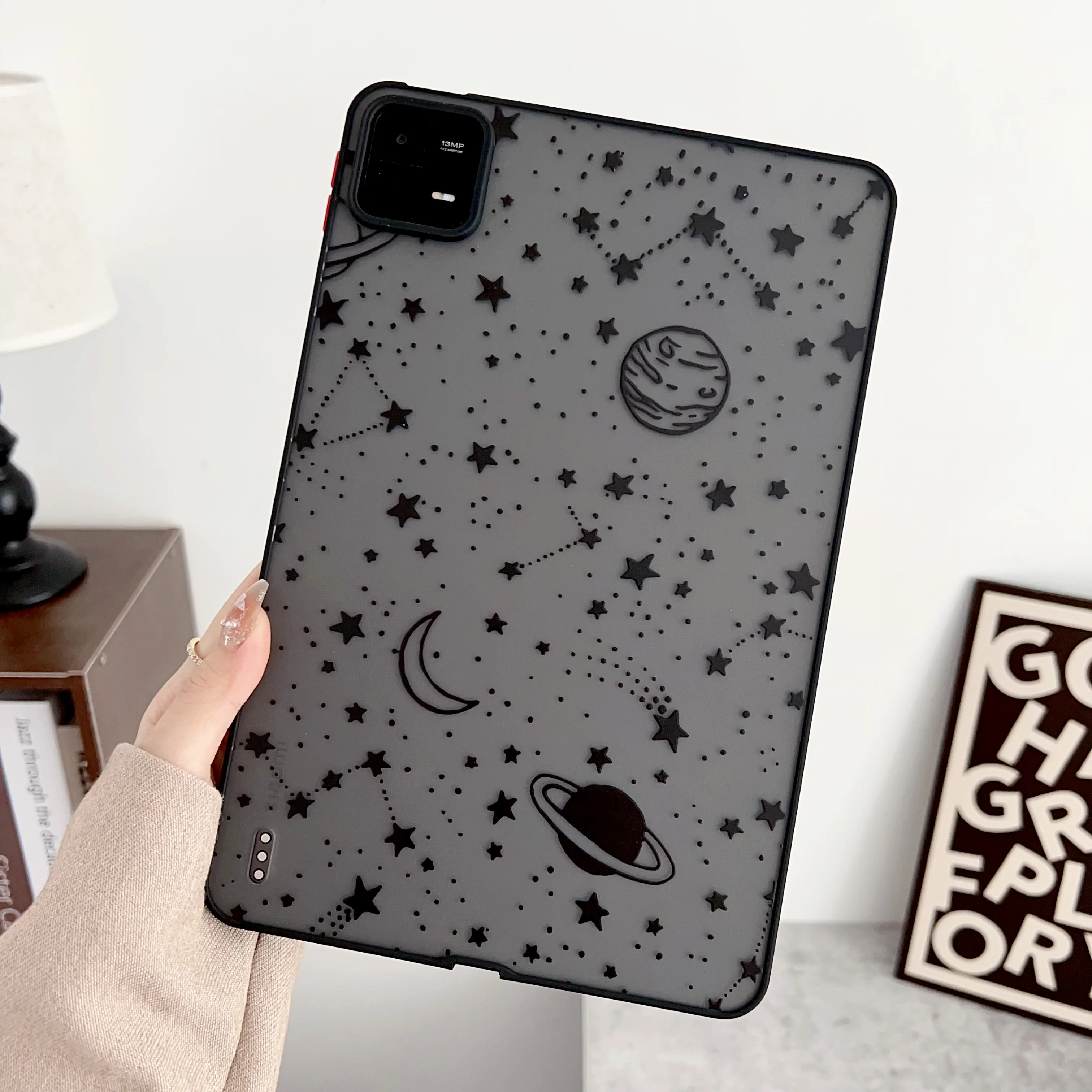 เคส TPU สำหรับ Xiaomi Pad 6S Pro 12.4 2024 6 5 Pro 11นิ้วฝาหลังพีซีทาสีเป็นมิตรกับผิวกันกระแทกสำหรับ redmi Pad SE 2023 # $