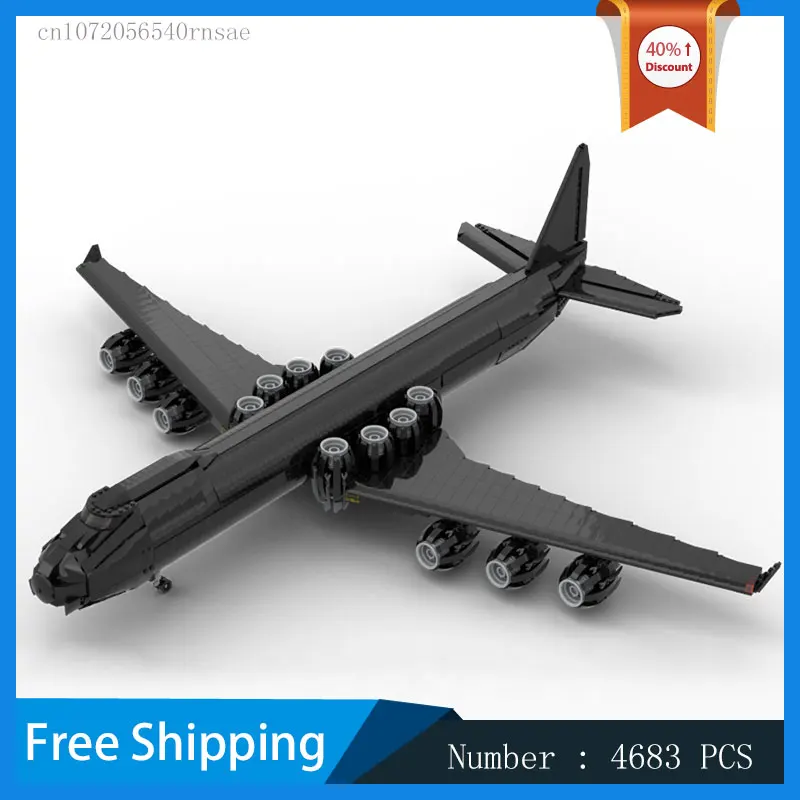 

MOC Building Blocks Airplane Transport Plane Modular Model DIY Bricks Assemble Toy Christmas Gift Collection Birthday Present