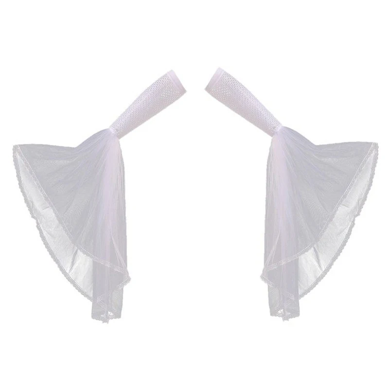 Women Arm Sleeve Bar Party Dance Arm Band Bellydance Chiffon Sheer Armbands Gloves Retro Stage Performance Costume