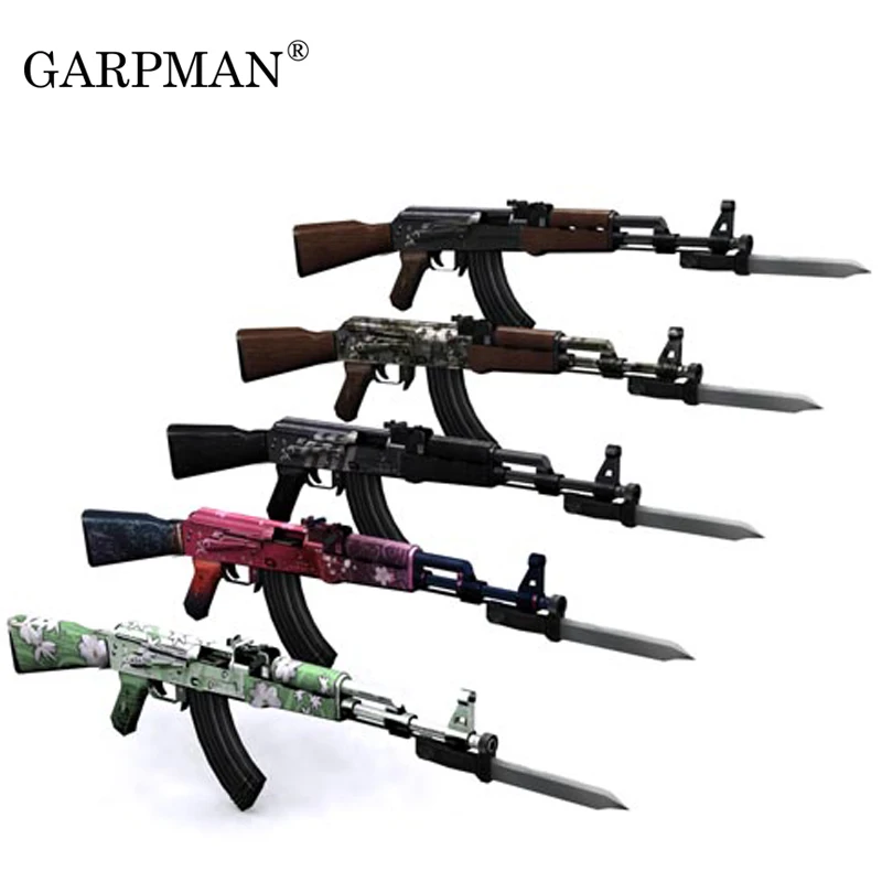 

Бумажная модель пистолета Масштаб 1:1 Ak 47 3D пазл DIY развивающая игрушка имитация ручной работы 5 цветов на выбор