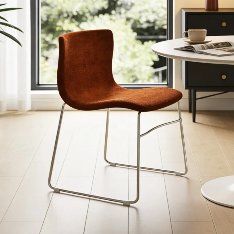 Upholstered Dining Chairs Makeup Table Seat Conference Chair Backrest Seat Bar Stool Restaurant Seating Dining Room Furniture