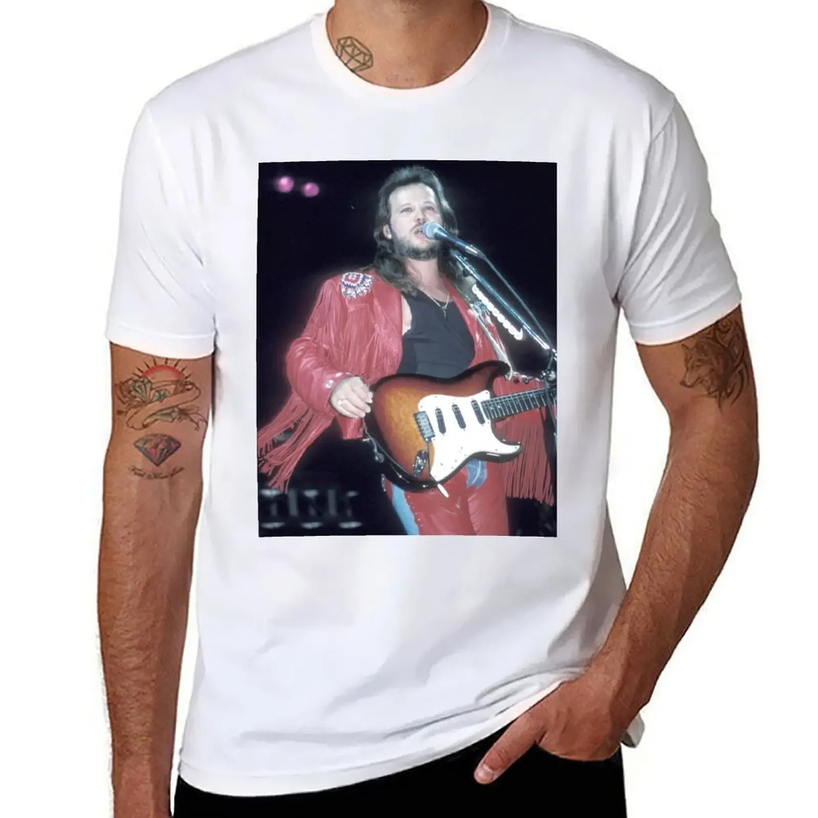 Travis Tritt Photograph T-shirt korean fashion oversizeds T-shirts for men cotton