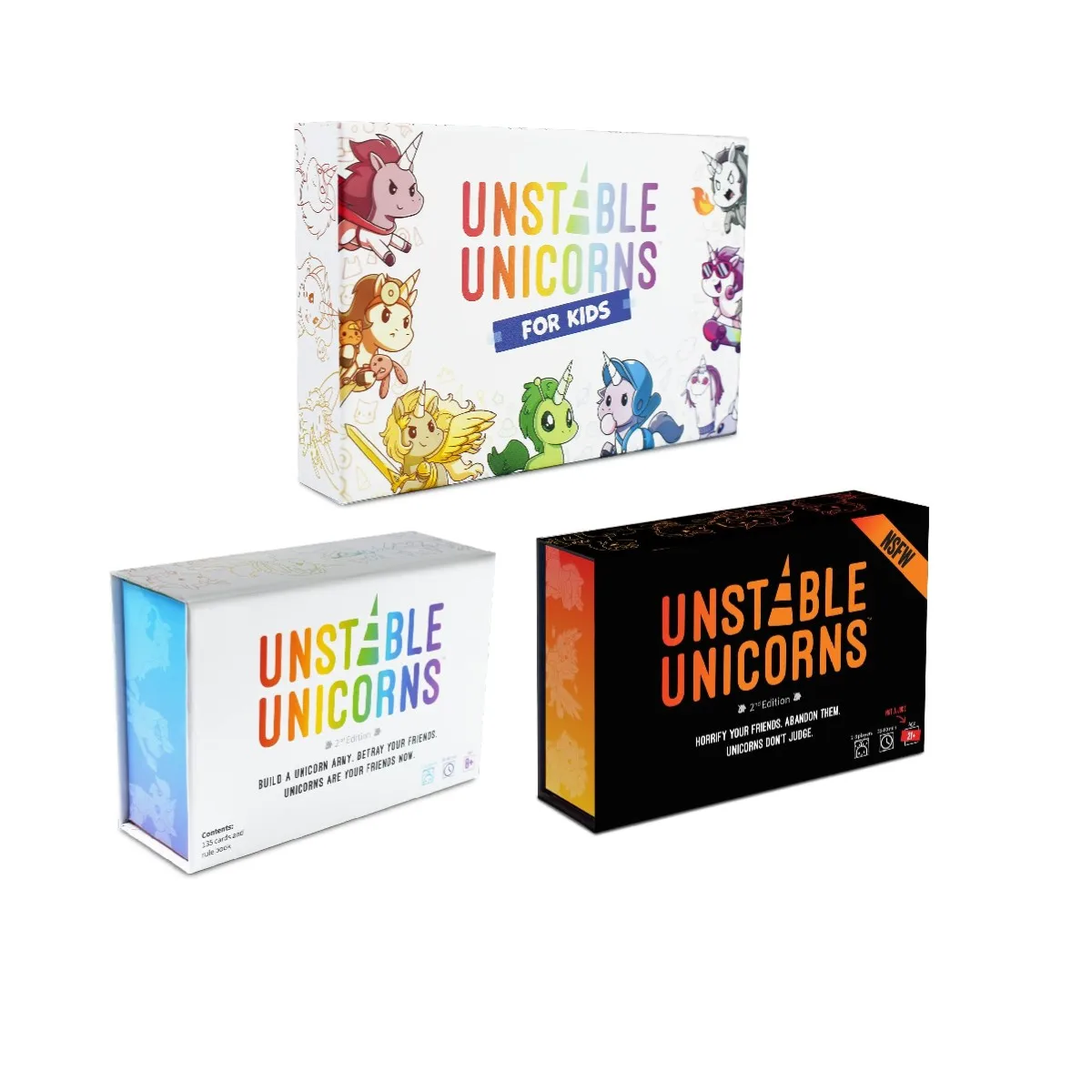 TeeTurtle | Unstable Unicorns | Card Game | Ages 8+ | 2-8 Players | 30-45 Minutes Playing Time | English