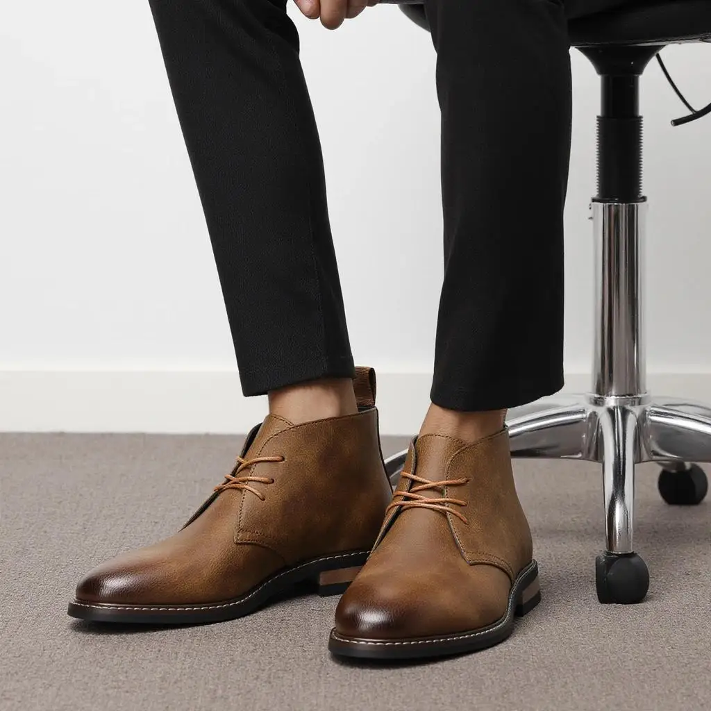 

Boots Men Retro Brand 2026 Casual Comfortable Fashion Men Desert Boots
