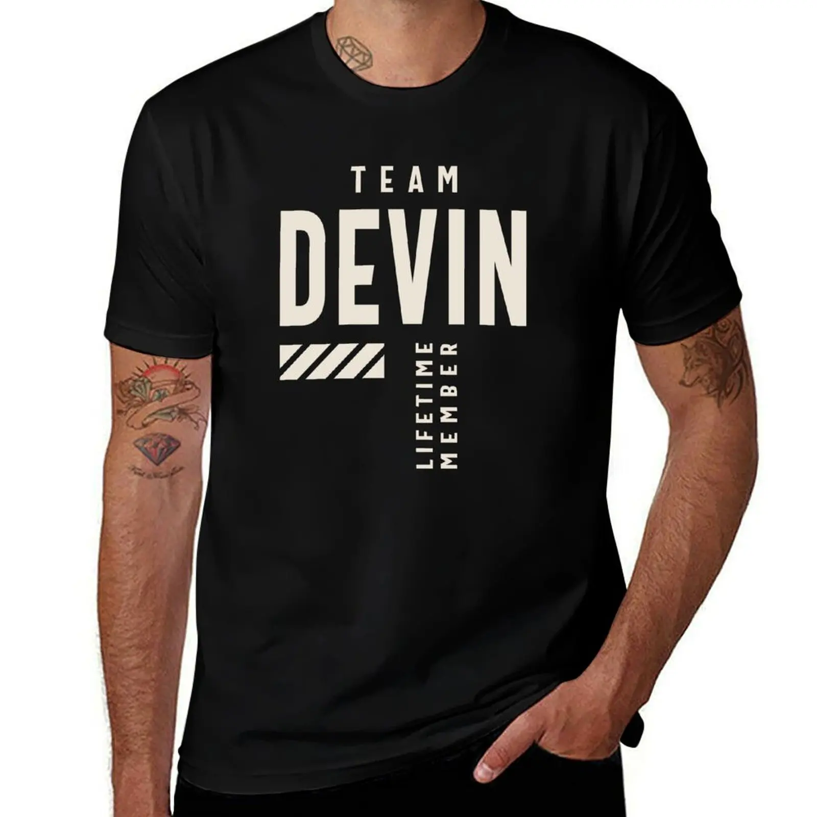 Team Devin Lifetime Member Devin Name T-Shirt Holiday Lightweight T-Shirt