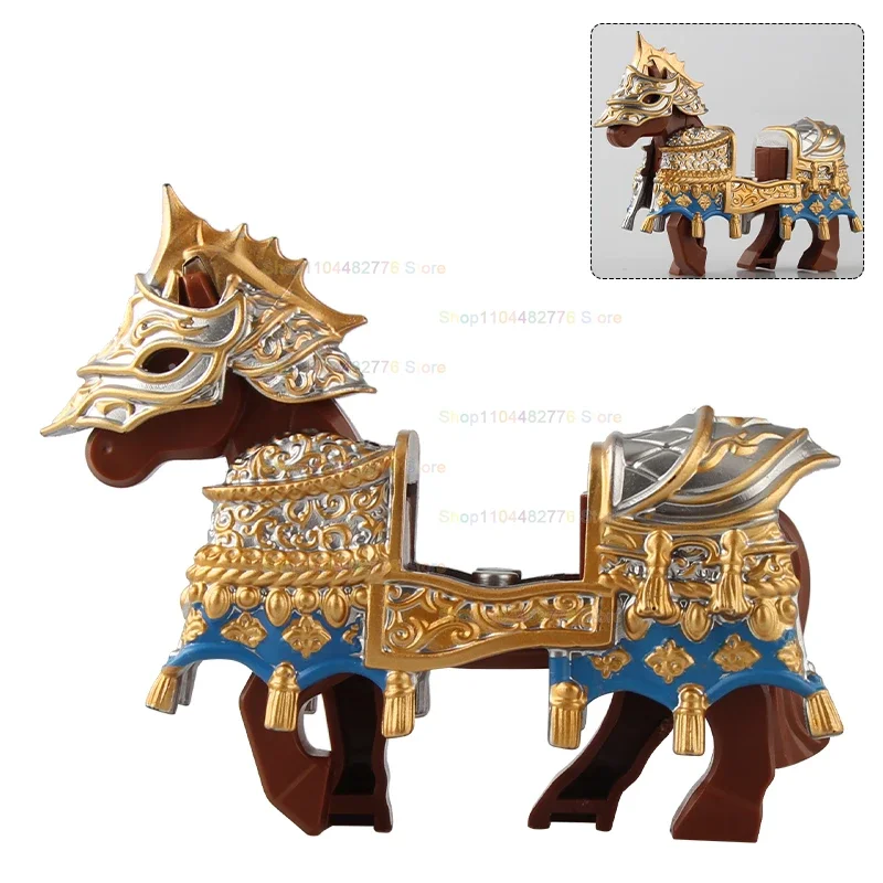

Warhorse Heavy Armored Mounts War Animal Building Block Model bricks Puzzle Kids Children's Toys Gifts RM10 MA01 MA02