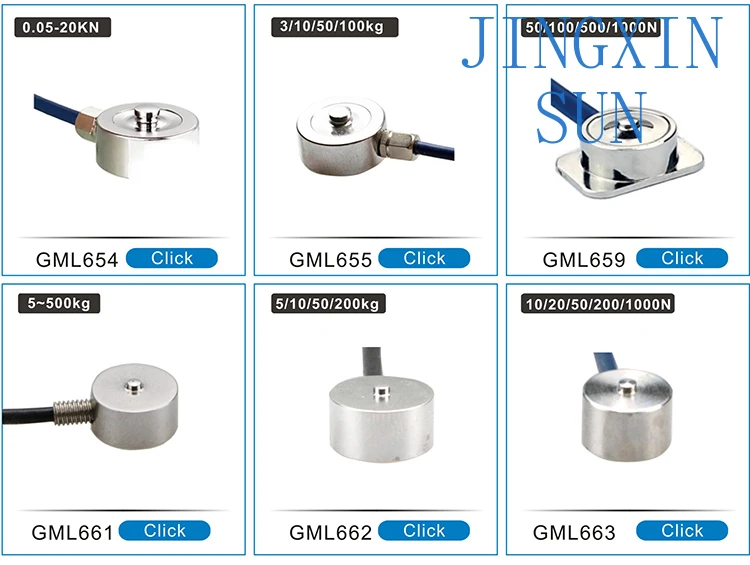 656 High-Capacity Miniature Compression Load Cell 150KN