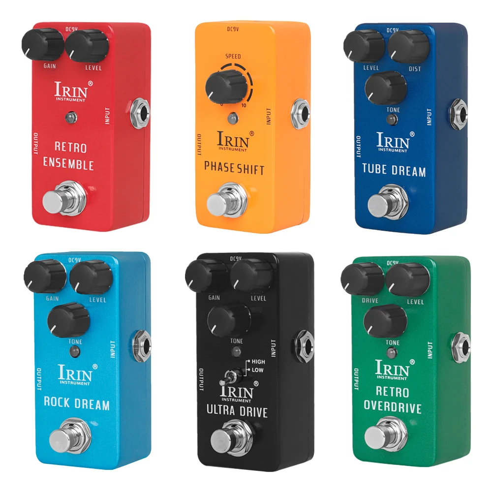 

IRIN Electric Guitar Effect Pedal Retro Overdrive/Phase shift/ROCK Dream/TUBE Dream Effect Pedal True Bypass Single Guitar Tools