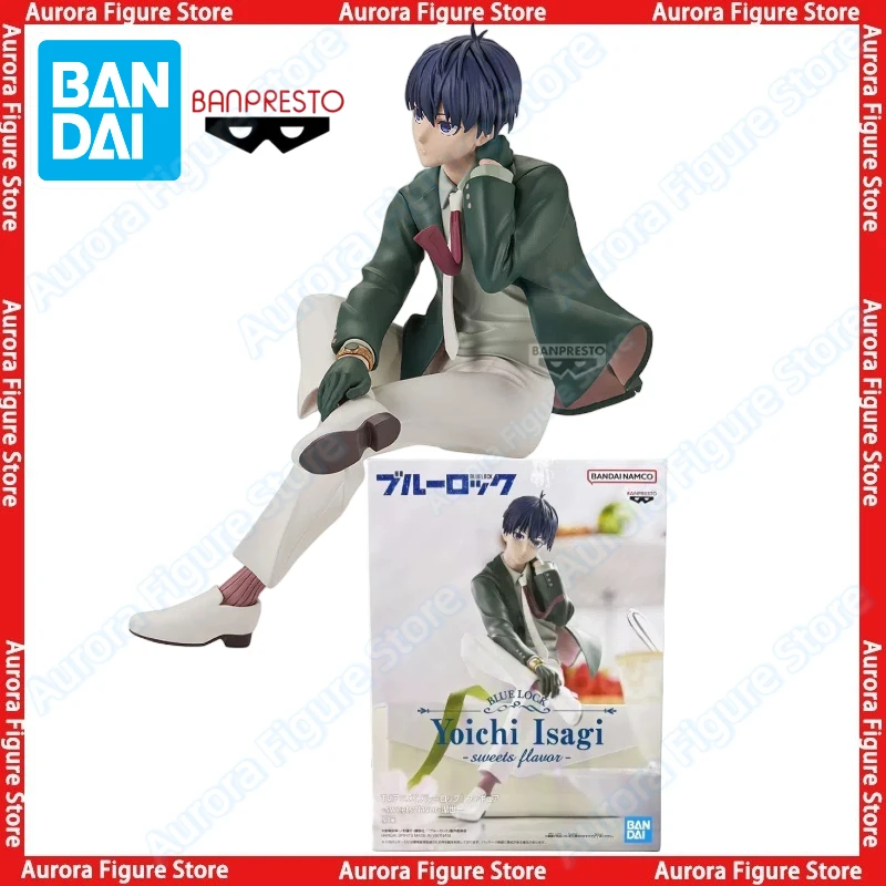 

In Stock Bandai BANPRESTO Blue Lock Yoichi Isagi Sweet Flavor Desktop Cute Doll Anime Figures Toys Models Gift PVC Collectible