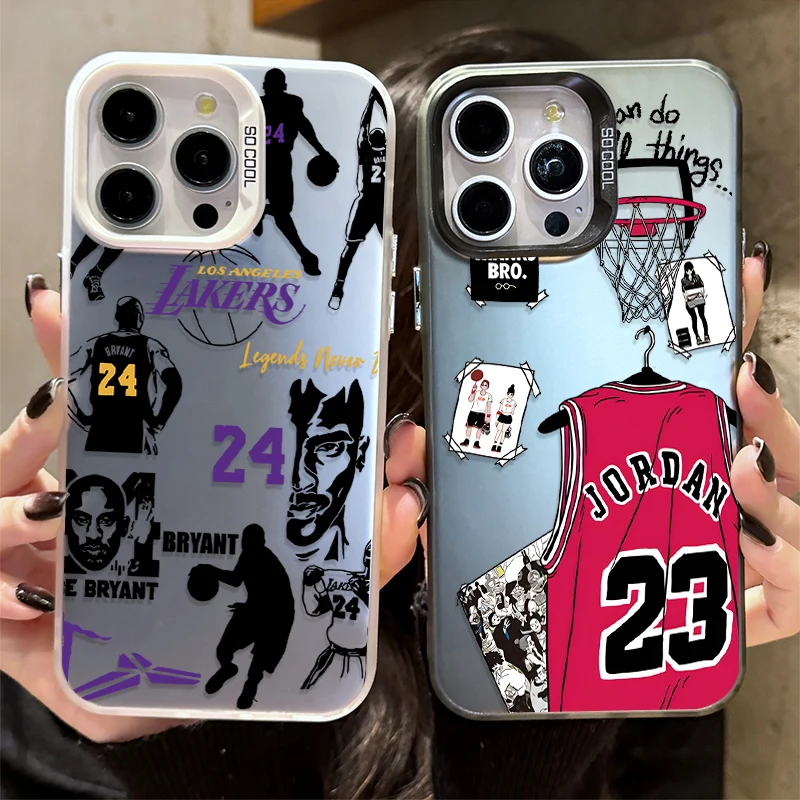 Phone Case for B-Basketballs S-Stars Cool IPhone 16 15 14 13 12 11 Mini Pro Max X XR XSMAX 8 7 Plus Anti Fall Matte Back Cover