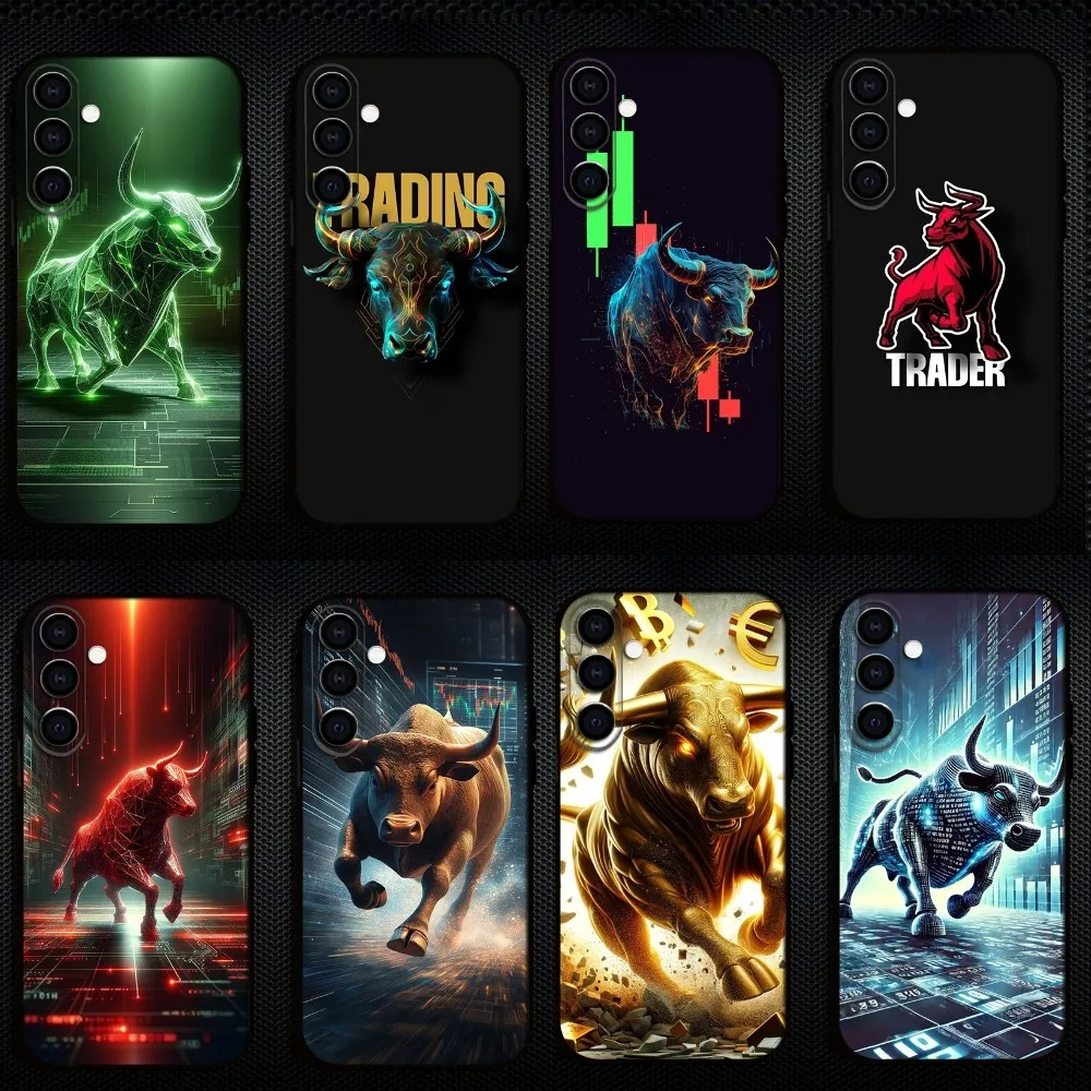 

Forex Day Trading Day Trader Bull Phone Case For Samsung Galaxy A73,A72,A71,A70,A53,A52,A51,Others Soft Black Shell