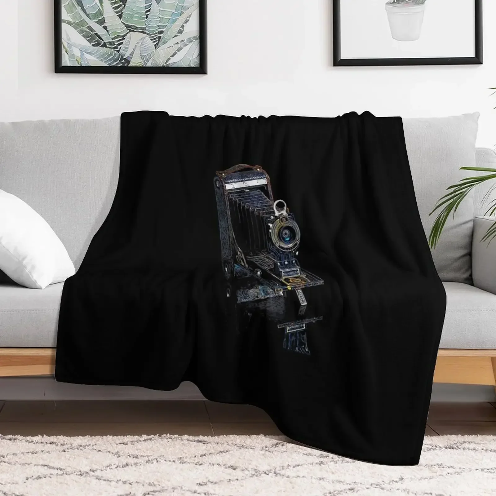 

Vintage Camera Throw Blanket Custom Thin Comforter Weighted Blankets