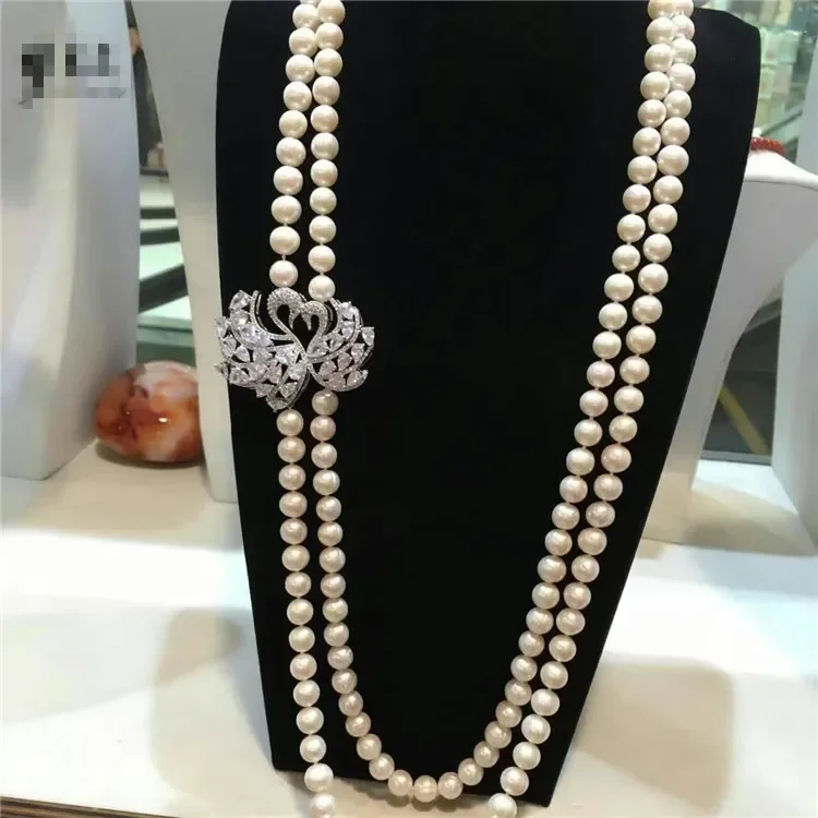 Hot sell European American styles natural big white baroque pearl necklace fashion jewelry