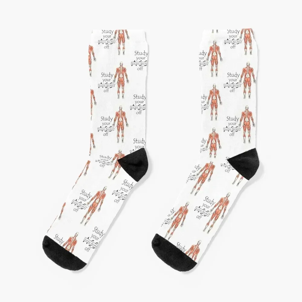 Study your Gluteus Maximus Off Socks Antiskid soccer luxe Boy Child Socks Women's