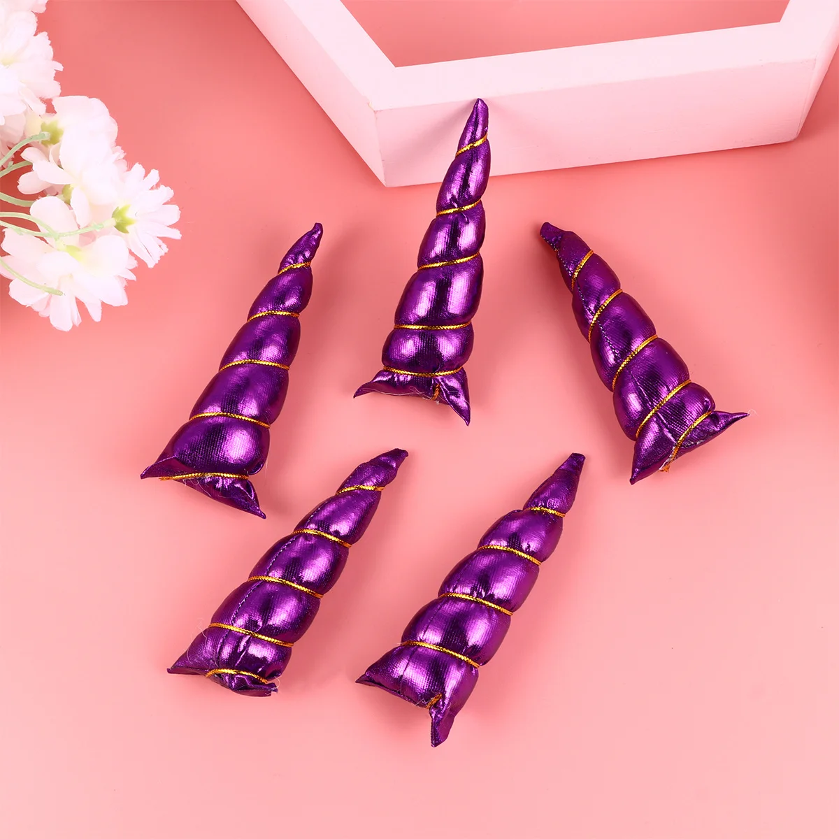 

10Pcs Unicorn Headband Soft Skin-Friendly Hair Hoop for Christmas Halloween Dance Party Headband