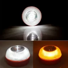 Spanish  Car Warning Lamp White Light Emergency Light Yellow Light Flashing Lights Traffic Strong Magnetic Induction Electric