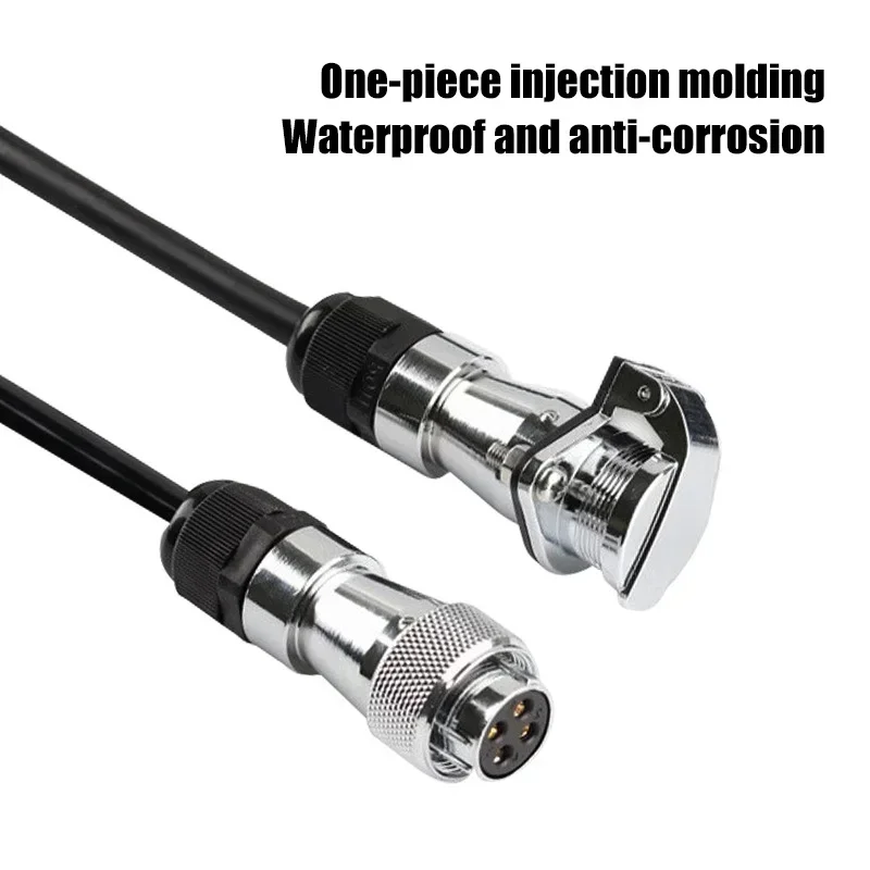 JH6 J6/6P Aviation 4Pin Male Female Extension Wire Vehicle Connectors for Jiefang Original Car Video Spring Wire Reversing Image