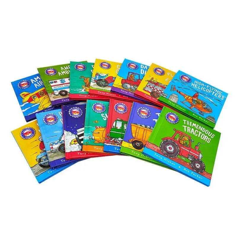 14 Books/set Amazing Machine:Big Truckload of Fun English Story Book Help Child Be Reader Early Education English Book