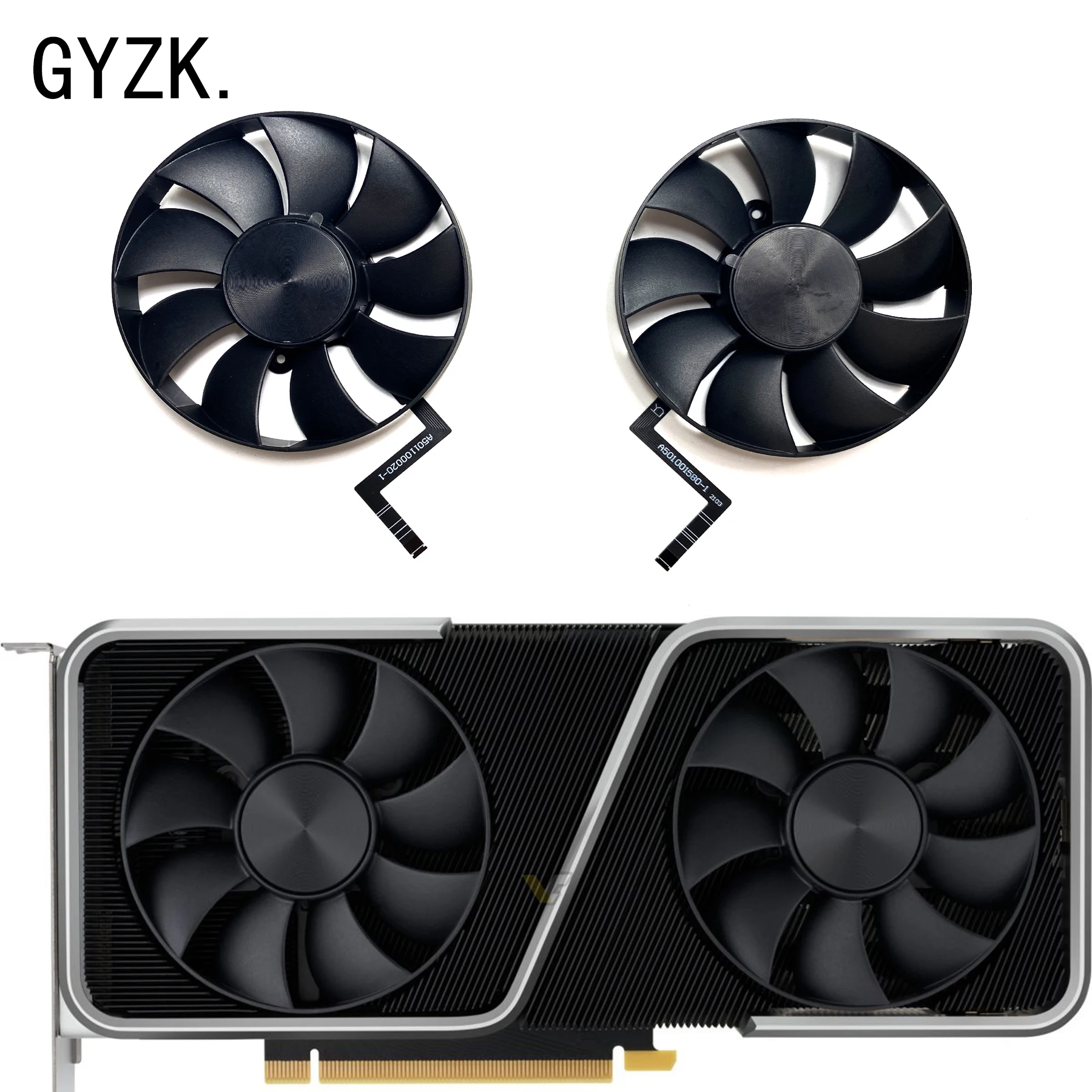 Original For NVIDIA GeForce RTX3060 3060ti  Public version Graphics Card Replacement Fan 8.6cm DAPC0815B2UP006/DAPC0815B2UP007