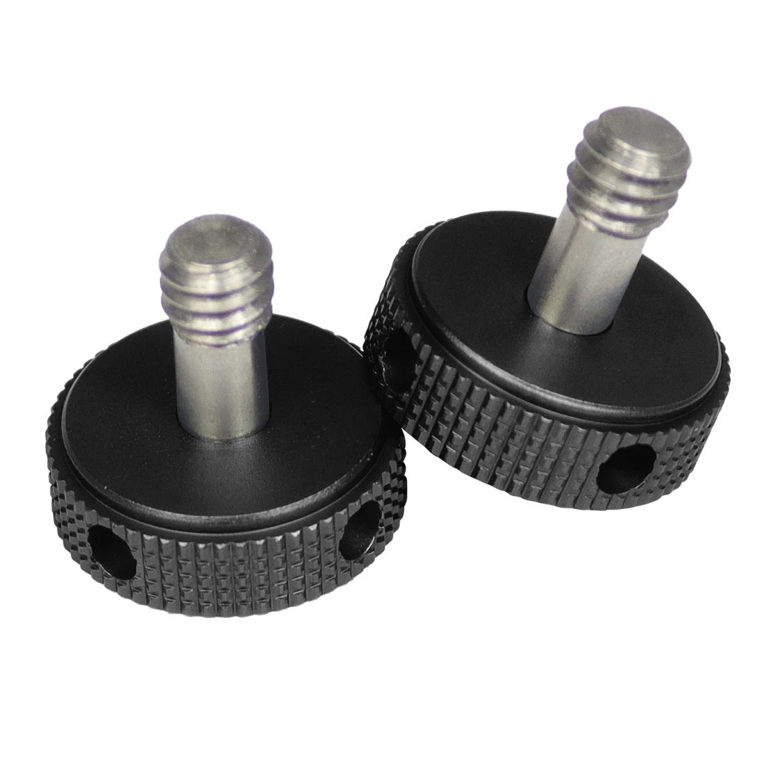 2 stücke 1/4 "Edelstahl Schraube CNC Daumen Knopf Stativ Kamera Stehen Blitzlicht Montage Adapter DSLR Schnell Release platte Halterung – Detail 9