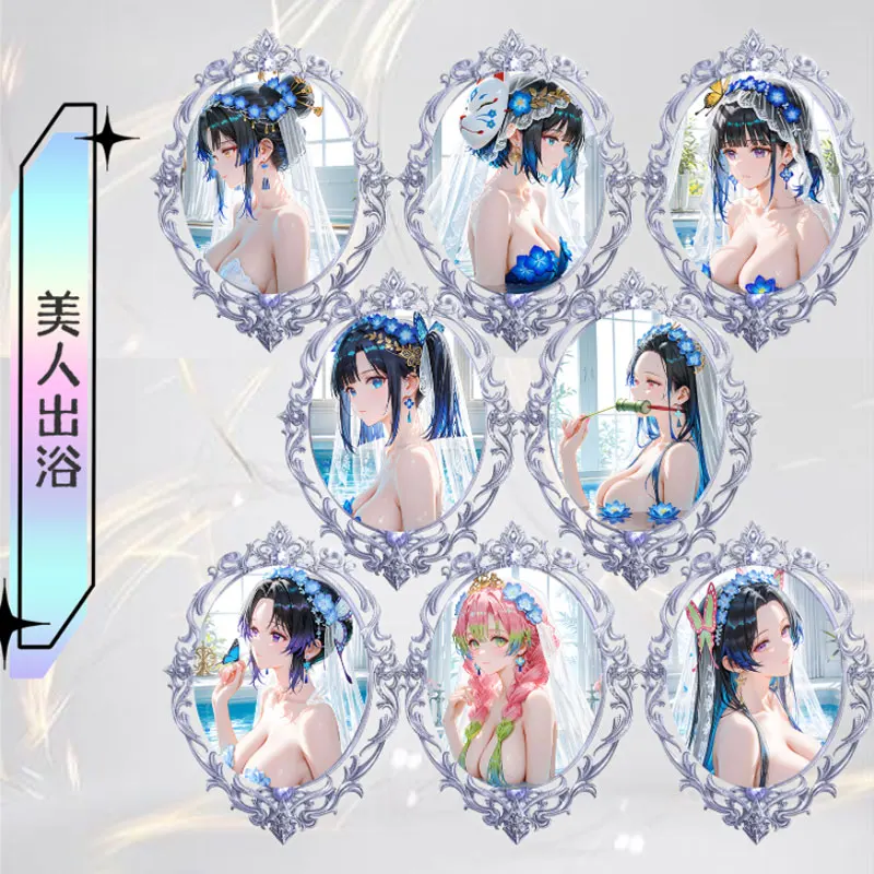 2025 plus récent étui Qinglan Culture A6 taille démon Slayer acrylique papier coloré maître ensemble Waifu Mitsuri trading CCG TCG Art cadeau
