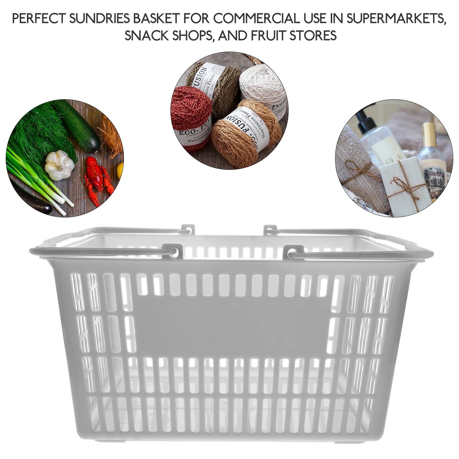 

Shopping Basket Storage Containers Soft Plastic Organizer Baskets Portable Shoping Child