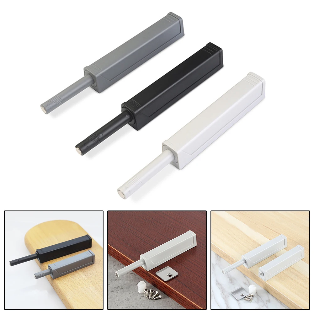 Drawer Door Cabinet Push To Open Door Catch Magnetic Tip Latch Touch Release DIY Invisible  Cabinet  Press Type Rebound Device