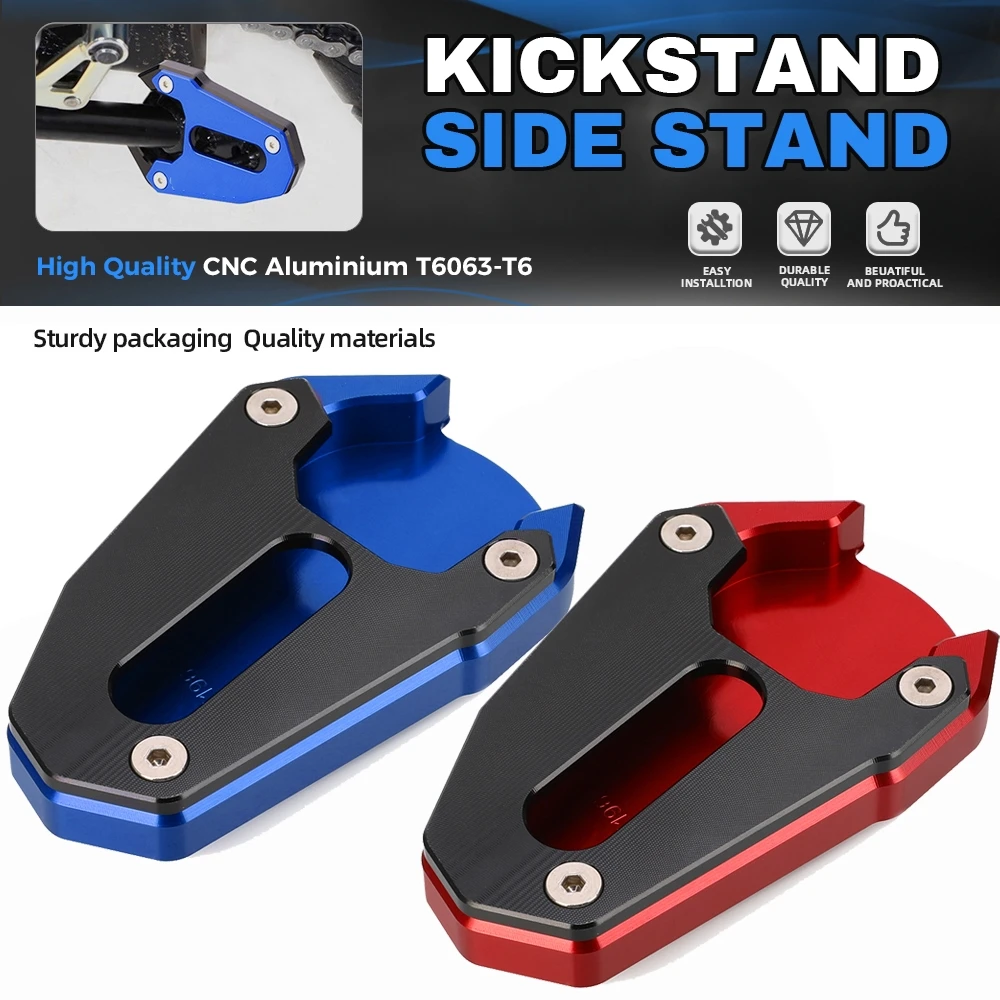 Side Kickstand Extension Plate For Suzuki SV650 2016 -2023 2024 SV650X SFV650 Gladius Motorcycle Stand Enlarger Support Foot Pad