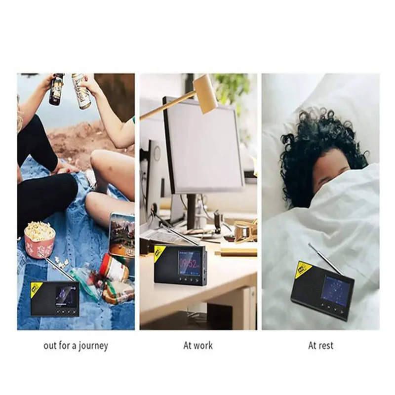 AS95-วิทยุสเตอริโอบลูทูธ 5.0 วิทยุในครัวเรือน DAB วิทยุ Mini แบบพกพาวิทยุ Fm แบบพกพา DAB วิทยุ