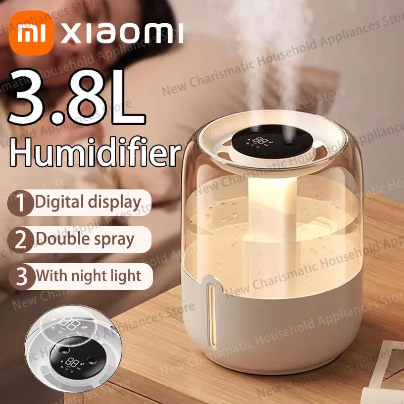 Xiaomi 3.8L Humidifier Dual Spray USB Night Light