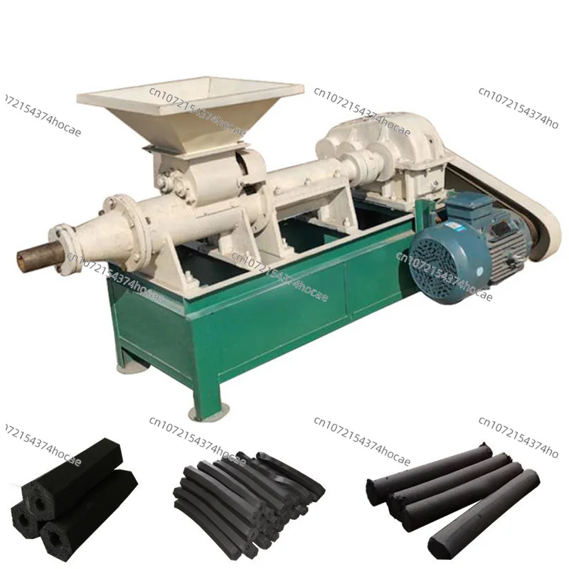 Automatic manufacturing model, extruder cube hexagonal charcoal crusher