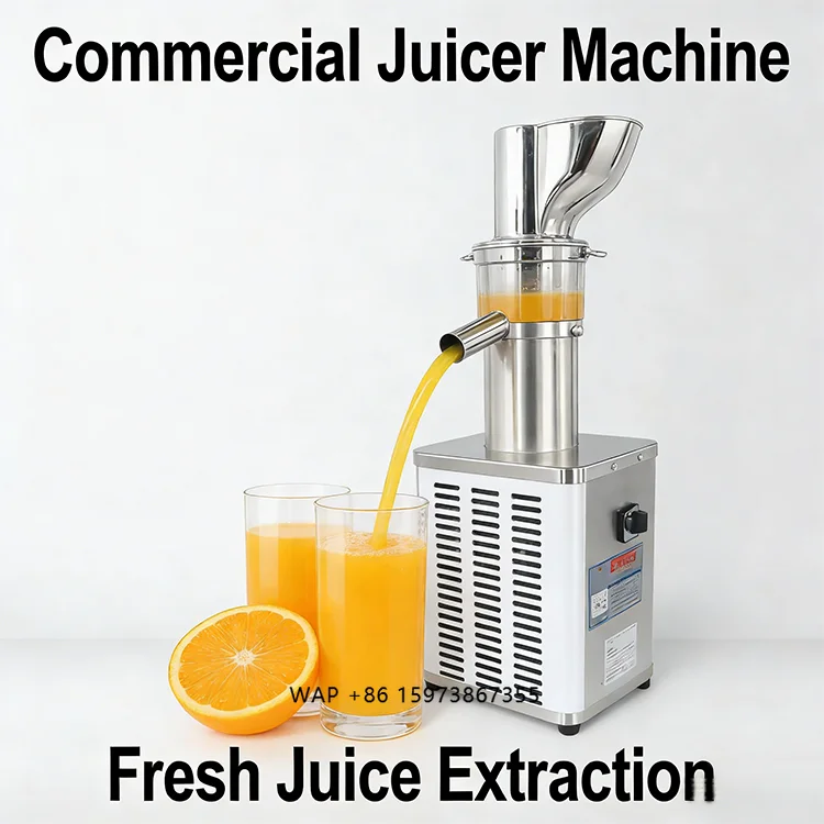 

HN QDMECH High Efficiency Energy-Saving Multifunctional Juice Bar Commercial Juicer Extractor Fresh Fruit Vegetable Juice Maker